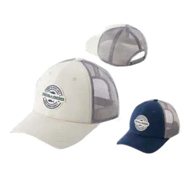 Sea-Doo U Fishing Curved Mesh Trucker Hats, set of 3 in beige/white and navy with gray mesh back