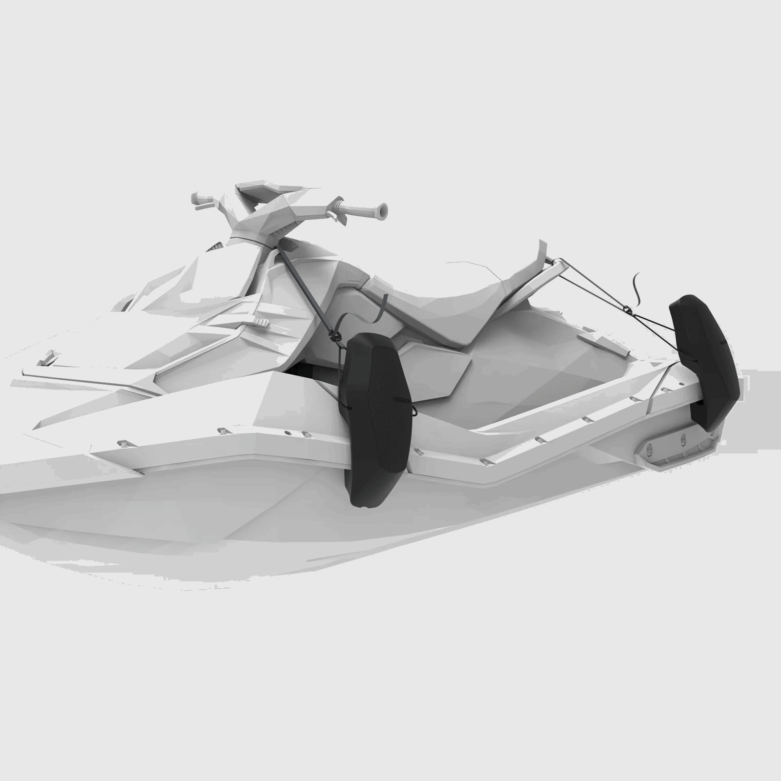 RONIN PWC Fenders, black docking bumpers for Sea-Doo PWC (2 pcs)
