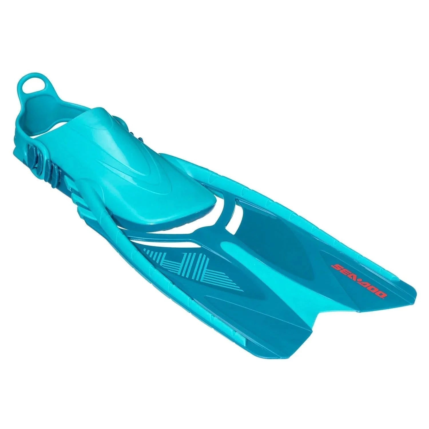 Sea-Doo snorkeling fins for adults in turquoise blue