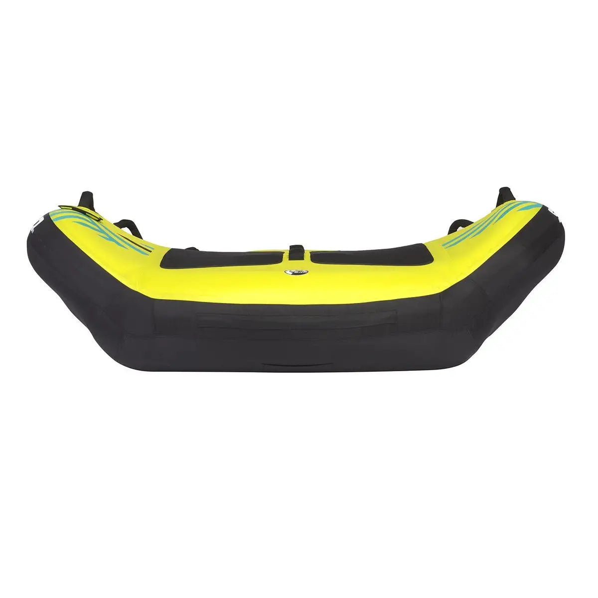 Sea-Doo Two-Person Deck Tube, neon yellow and black towable raft for water toys