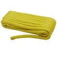 15' Double Braid Nylon Dock Line - Yellow