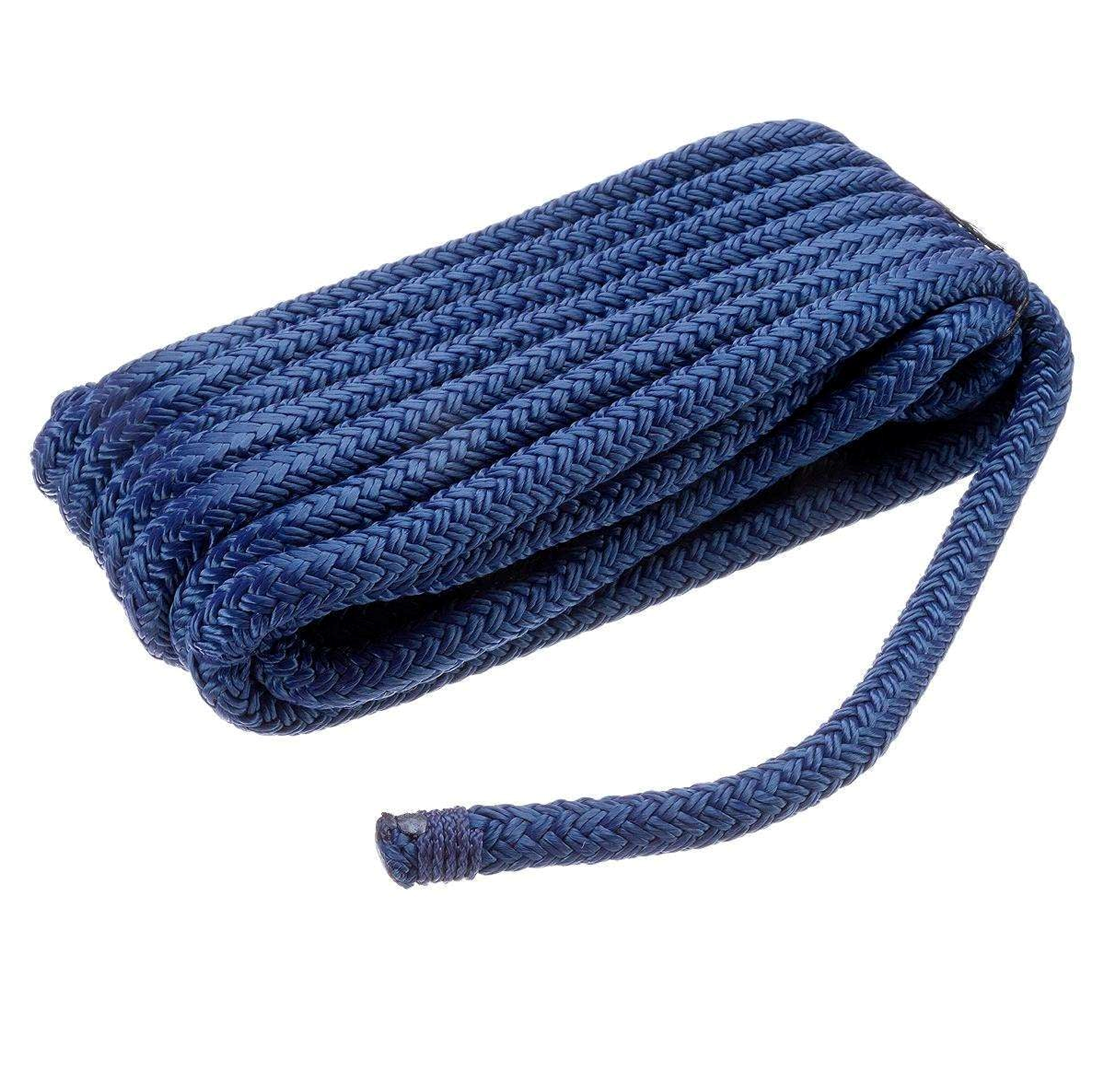 15 ft navy blue double-braid nylon dock line, Sea Choice, 3/8 in diameter