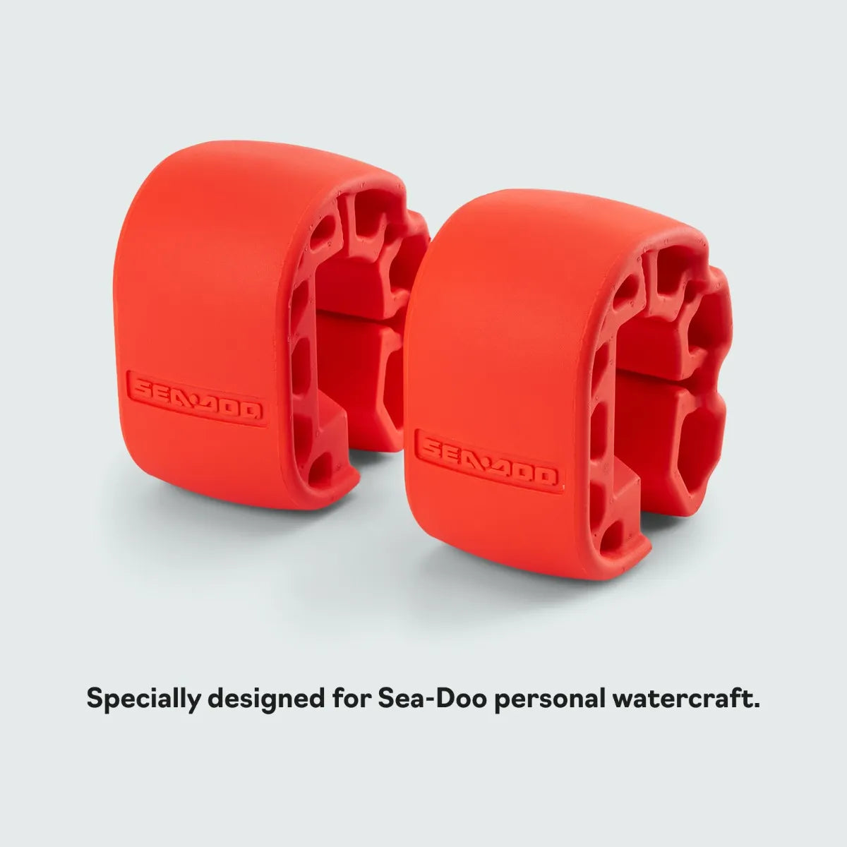 Sea-Doo Snap-in Fenders, orange docking fenders for personal watercraft, pair