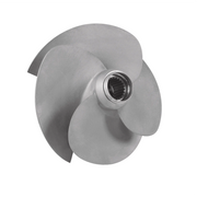 Sea-Doo OEM impeller for BRP PWC, silver metal watercraft impeller