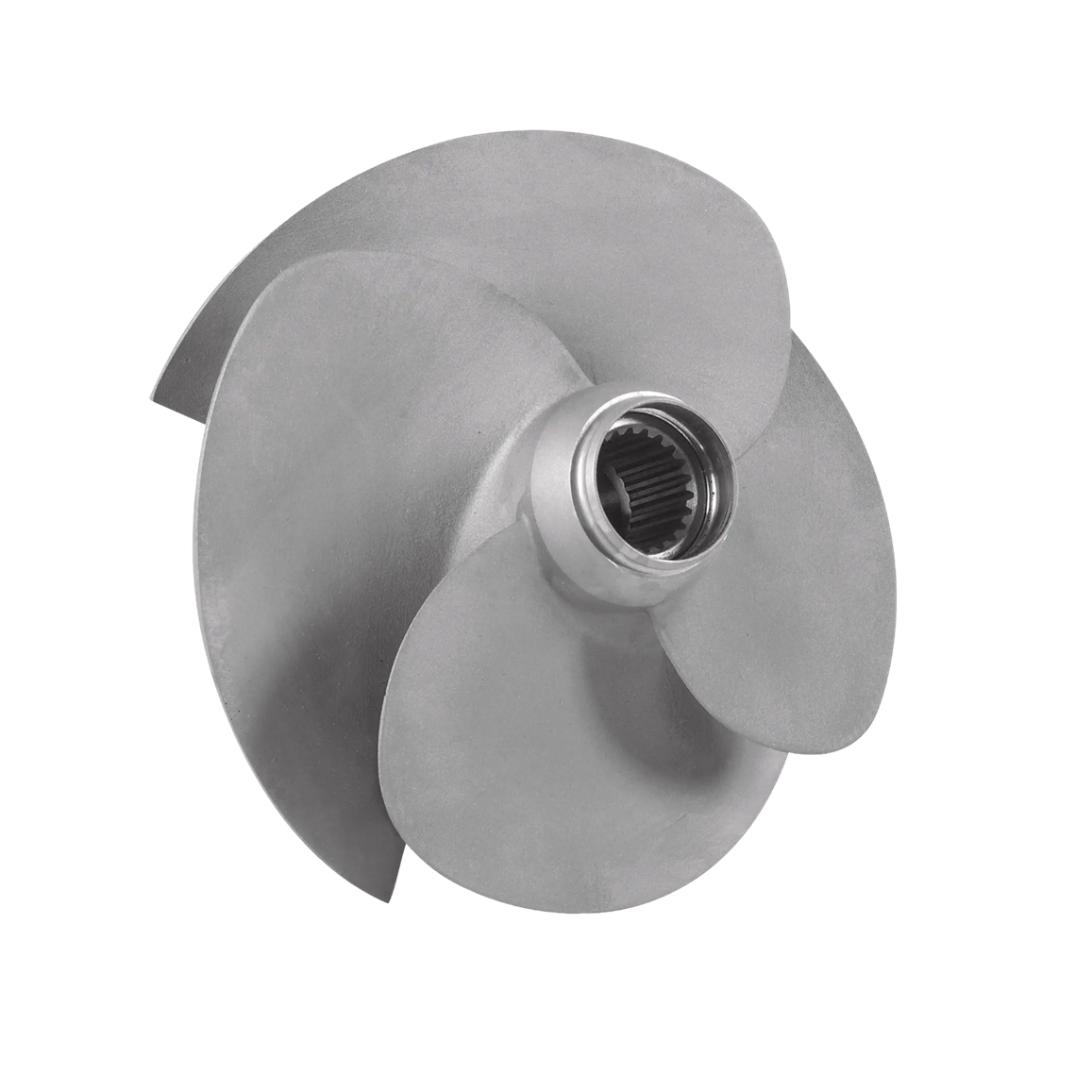 Sea-Doo OEM impeller for BRP PWC, silver metal watercraft impeller