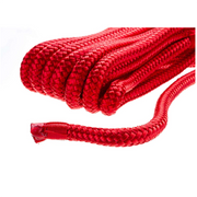 15' Double Braid Nylon Dock Line, red, 3/8 in diameter.