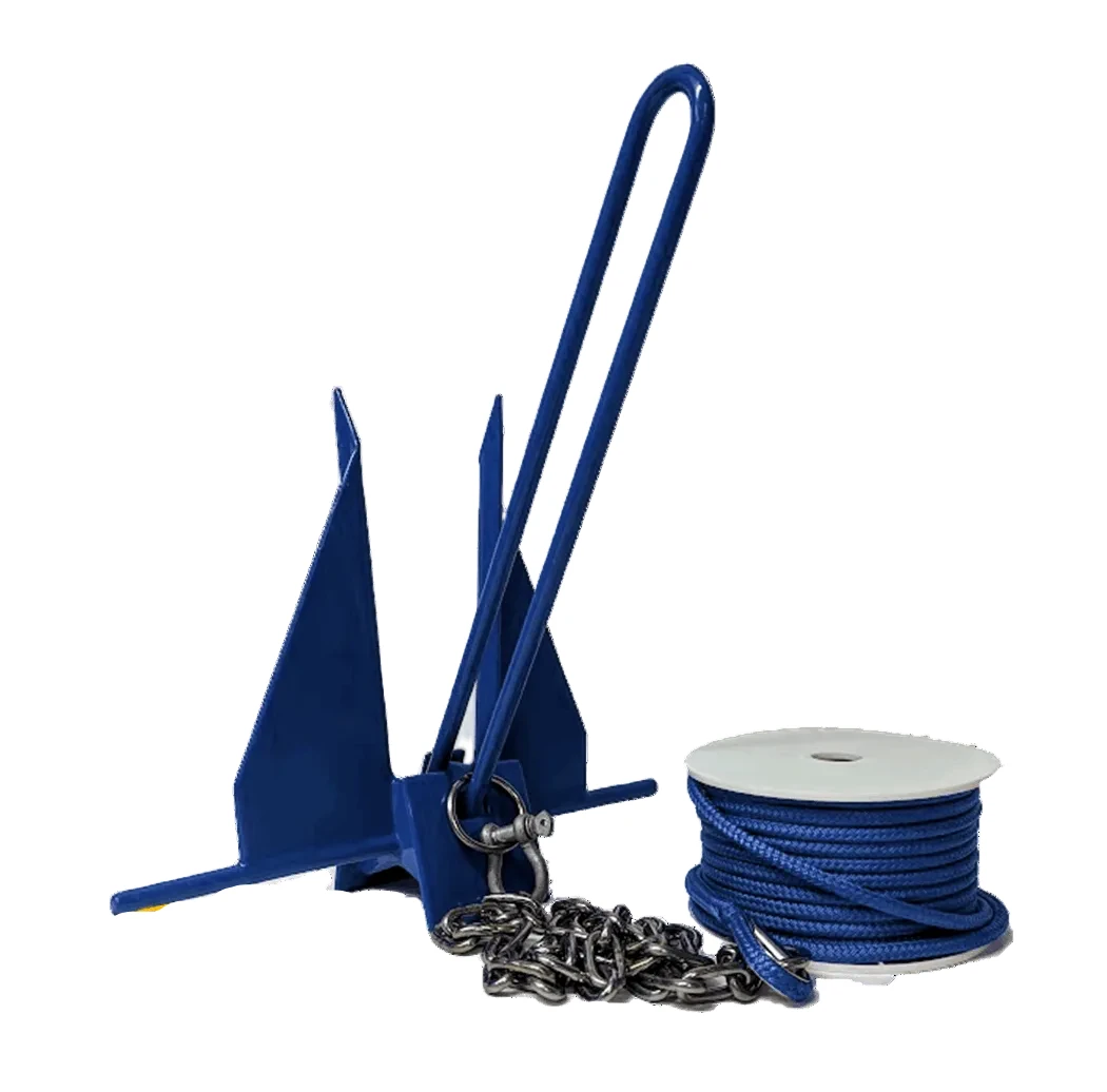 Sea-Doo Switch Anchor Kit, blue two-piece set with rope and chain