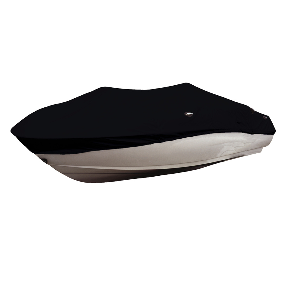 Sea-Doo sport boat cover by Outer Armor, black cover over white hull